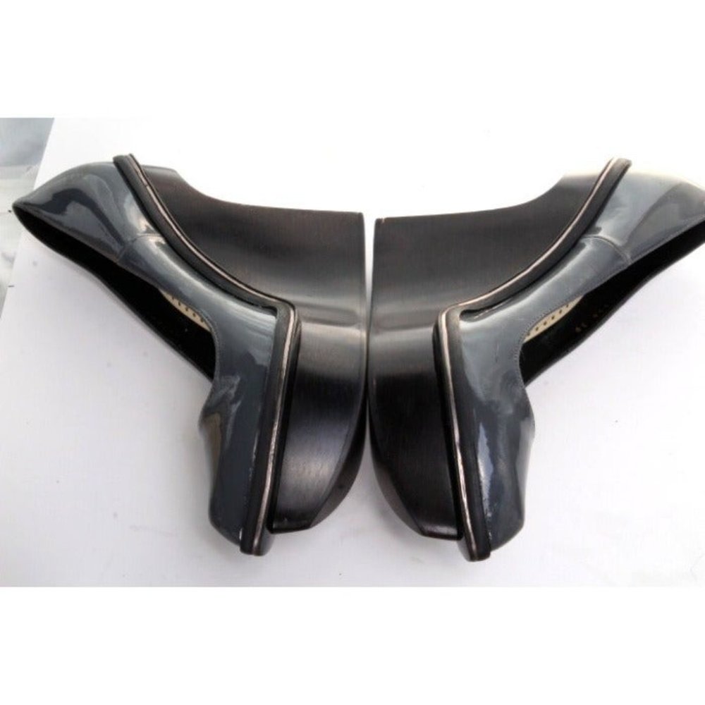 stella mccartney platform wedge heels patent leather slip on morgana sz 38 us 8 - Picture 7 of 12